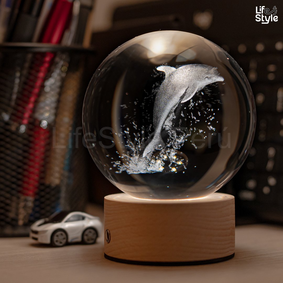 Mesa de trabajo 1delfin Lampara cristal Delfin - Imagen 1