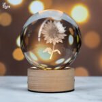 Lámpara Cristal Girasoles