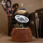 Lámpara Cristal Giratoria 8cm