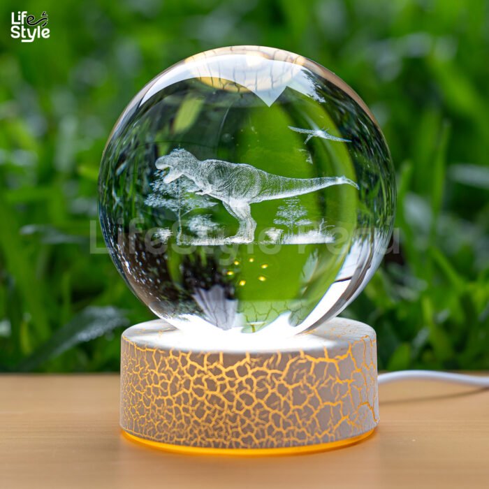 Lámpara cristal dinosaurio - Imagen 1