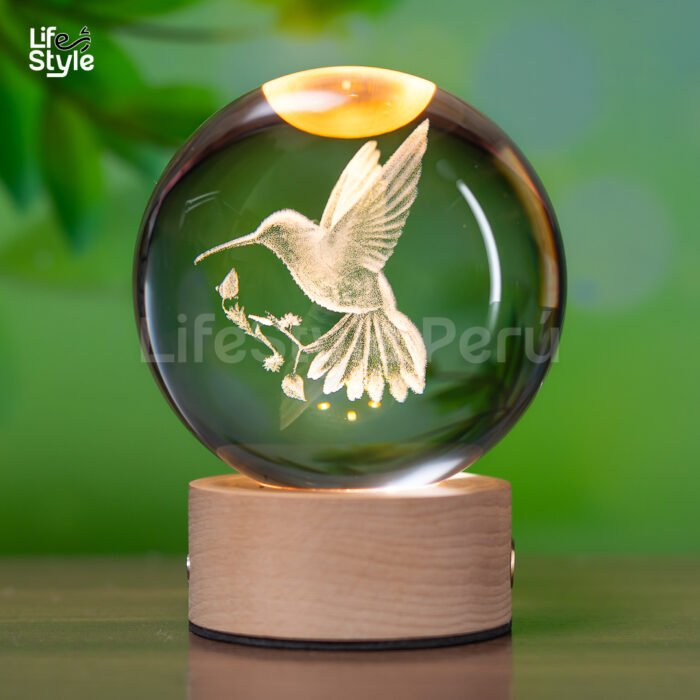 Lámpara cristal colibri - Imagen 1