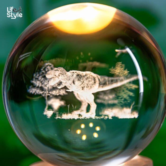Lámpara cristal dinosaurio - Imagen 2