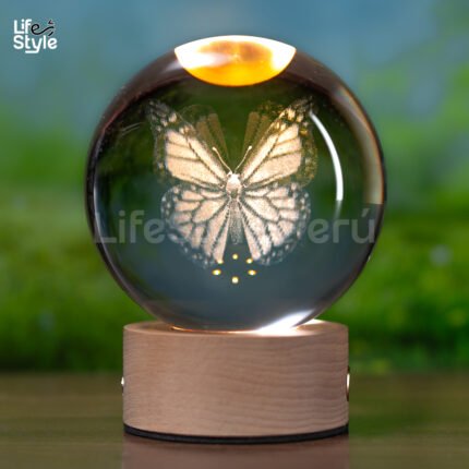 Lámpara cristal mariposa