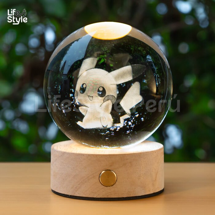 Lámpara cristal Pikachu inalámbrica - Imagen 1