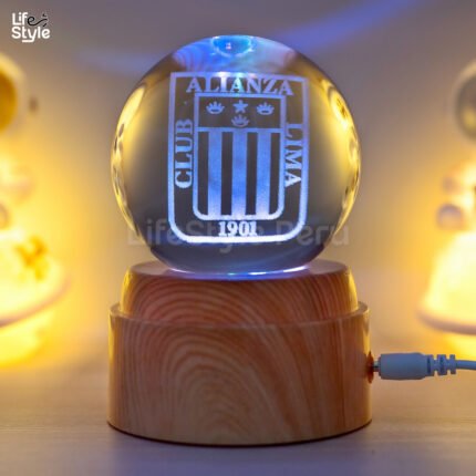 Lampara cristal giratoria Alianza Lima