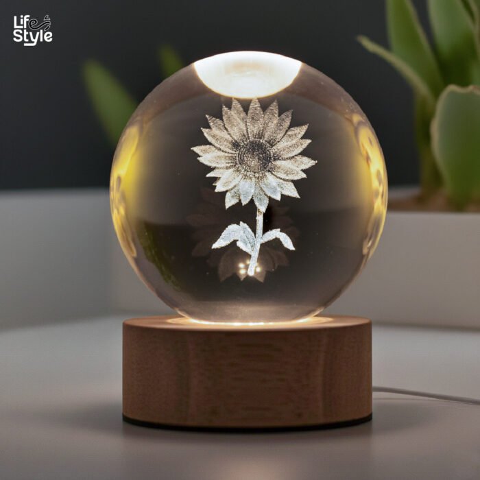 Lámpara Cristal Girasoles - Imagen 3