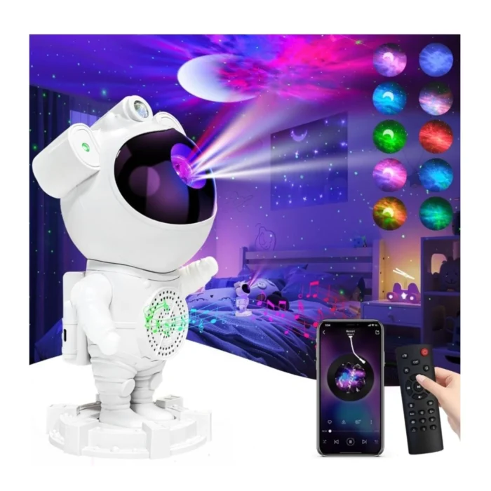 Lampara proyector astronauta bluetooth - Imagen 4