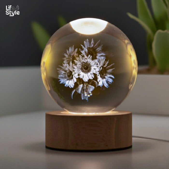 Lámpara Cristal Girasoles - Imagen 2