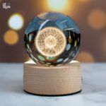 Lámpara cristal diente de leon