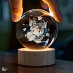 Lámpara cristal Kuromi 3D