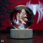Lámpara cristal Spiderman 3D