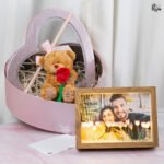 Box corazon portaretrato tulipan con osito