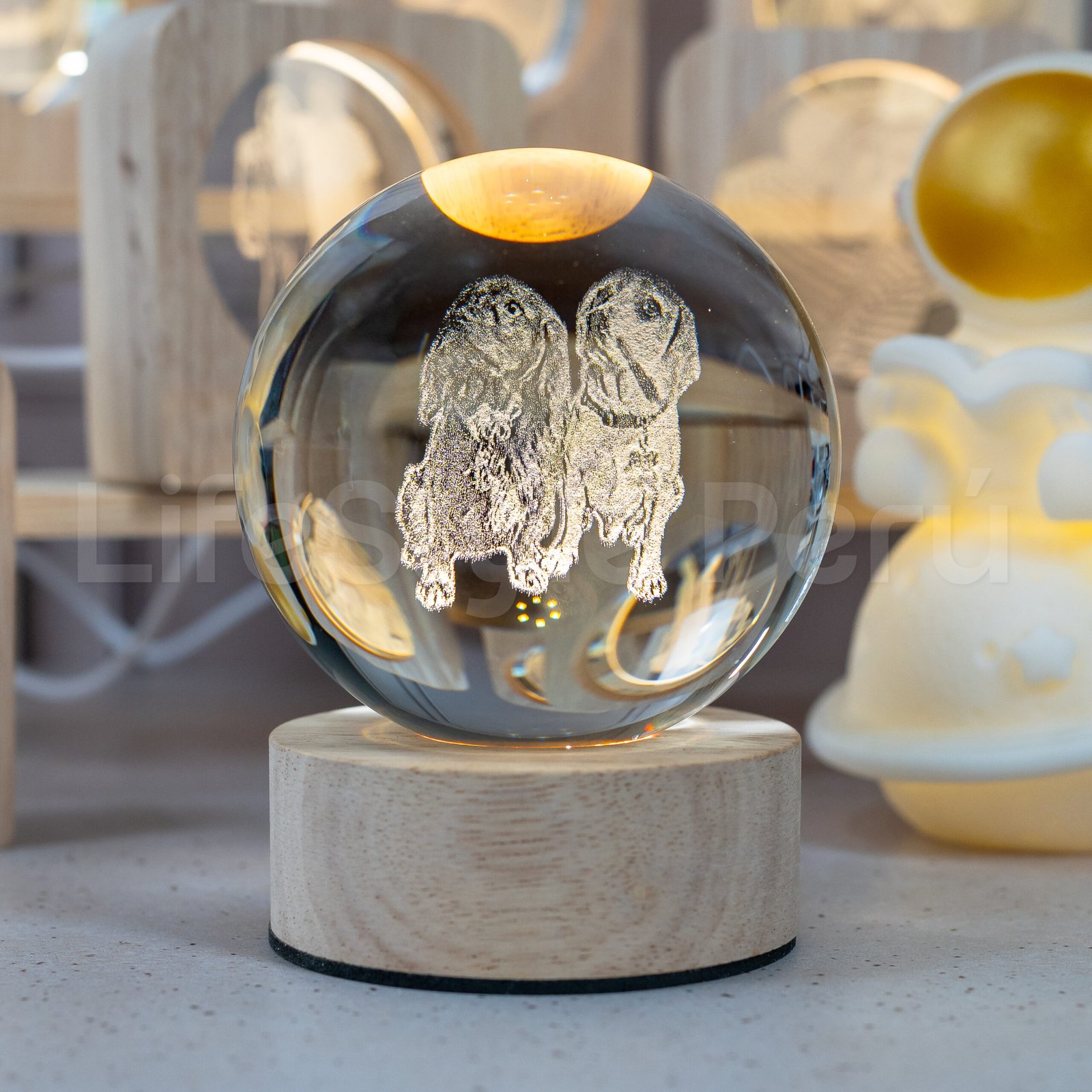 A7A06472 Lámpara personalizada esfera 8cm - Imagen 1
